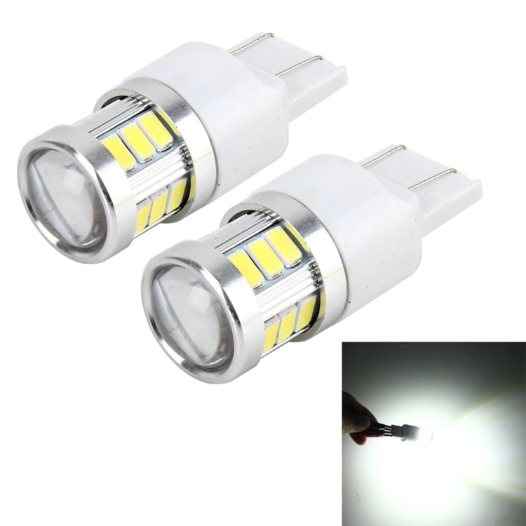 2 PCS 7440 4W 250 LM 6000K Car Auto Turn Light Backup Light Reversing Lights with 18LEDs SMD-5630 Lamps, DC 10-30V(White Light)