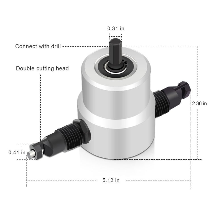 Double-head Metal Sheet Cutting Sheet Nibbler Saw Cutting Tool