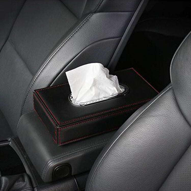 Universal Car Facial Tissue Box Case Holder Metal Frame Tissue Box Fashion and Simple Paper Napkin Bag