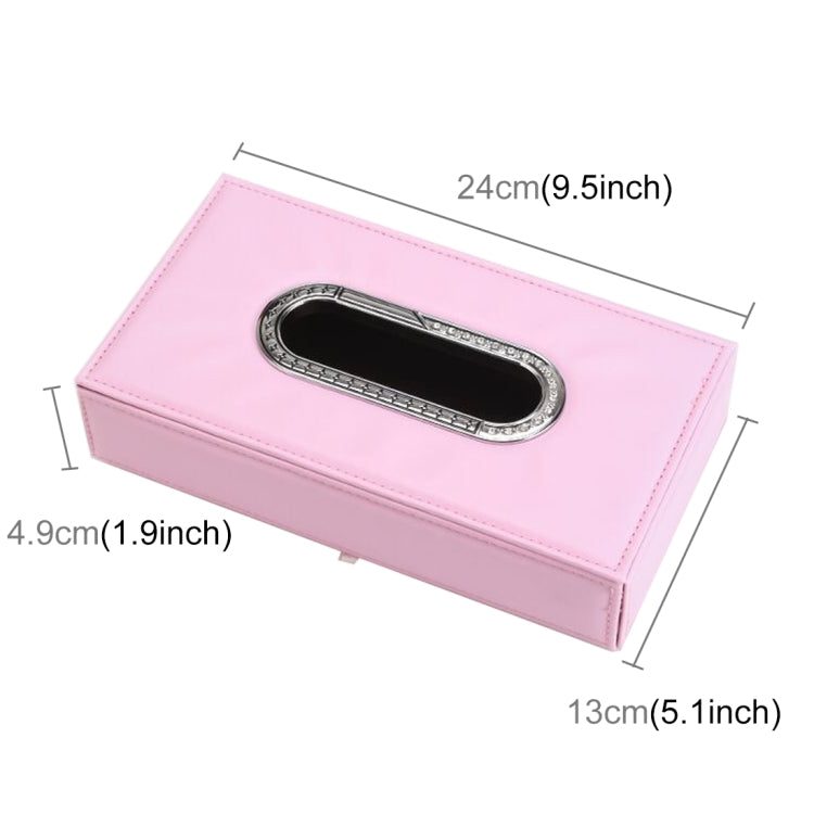Universal Car Facial Tissue Box Case Holder Metal Frame Tissue Box Fashion and Simple Paper Napkin Bag