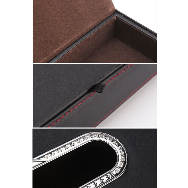 Universal Car Facial Tissue Box Case Holder Metal Frame Tissue Box Fashion and Simple Paper Napkin Bag