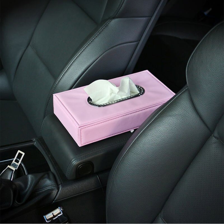 Universal Car Facial Tissue Box Case Holder Metal Frame Tissue Box Fashion and Simple Paper Napkin Bag