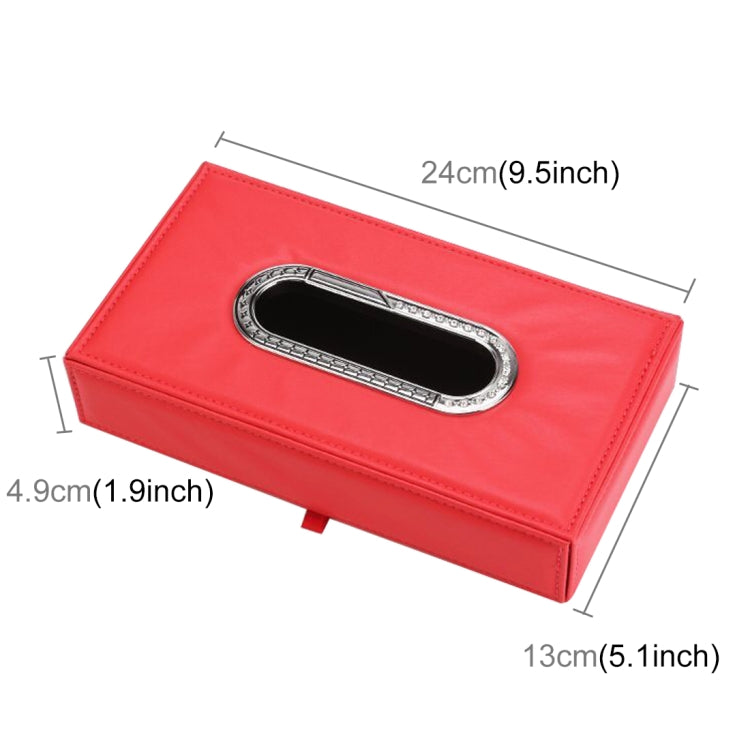 Universal Car Facial Tissue Box Case Holder Metal Frame Tissue Box Fashion and Simple Paper Napkin Bag