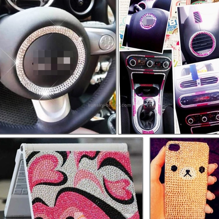 60 PCS / Set Crystal Decorative Stickers Car Sticker Strass 5mm in Strass Crystals DIY Decoration Decal Stickers Rhinestone Flatback Sticker Art Decorations Accessories