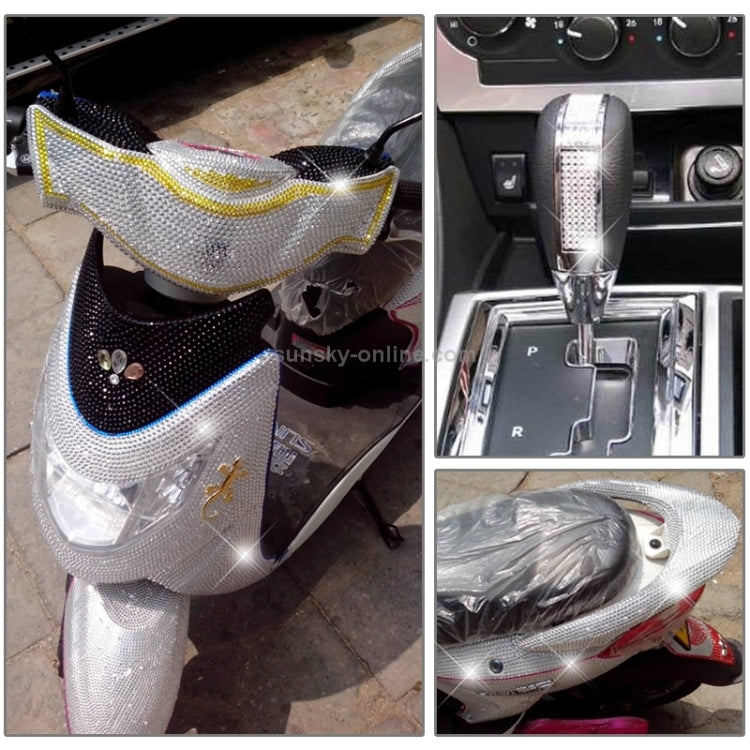 32 PCS / Set Crystal Decorative Stickers Car Sticker Strass 6mm in Strass Crystals DIY Decoration Decal Stickers Rhinestone Flatback Sticker Art Decorations Accessories