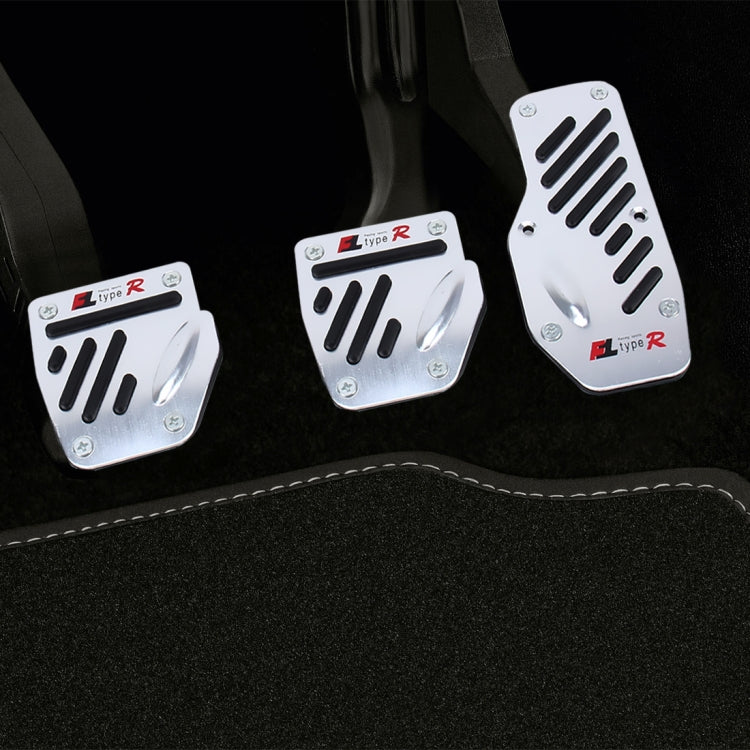 CS-321 3 in 1 Non-Slip Manual Car Truck Pedals Foot Brake Pad Cover Set