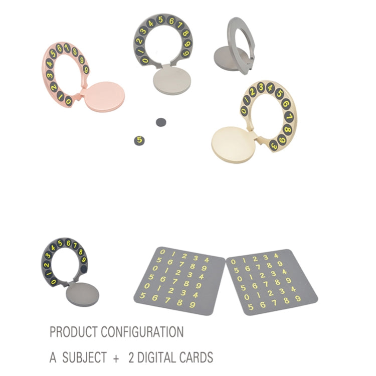 Alloy Mini Design Hidden Number Temporary Parking Number Card