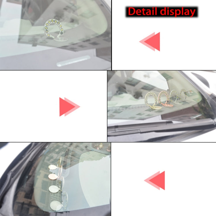 Alloy Mini Design Hidden Number Temporary Parking Number Card