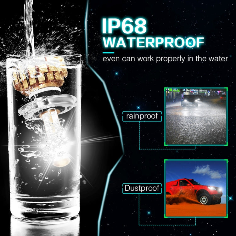 2 PCS Auto Car H4/9003/HB2 30W 2400LM 6000K Pure White COB LED Headlight Bulbs Conversion Kit, DC 9-36V