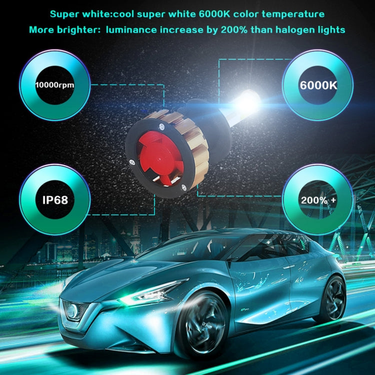 2 PCS Auto Car H7 28W 2200LM 6000K Pure White COB LED Headlight Bulbs Conversion Kit, DC 9-36V