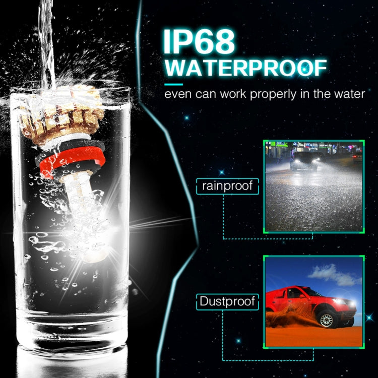 2 PCS Auto Car H8/H9/H11 28W 2200LM 6000K Pure White COB LED Headlight Bulbs Conversion Kit, DC 9-36V