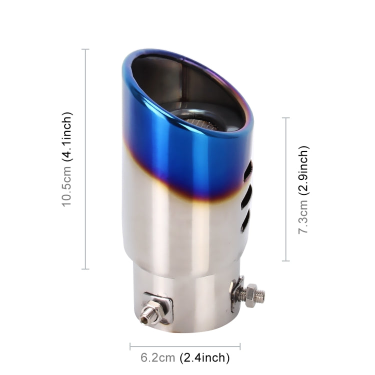 Universal Car Styling Stainless Steel Straight Bolt-on Exhaust Tail Muffler Tip Pipe with Mesh