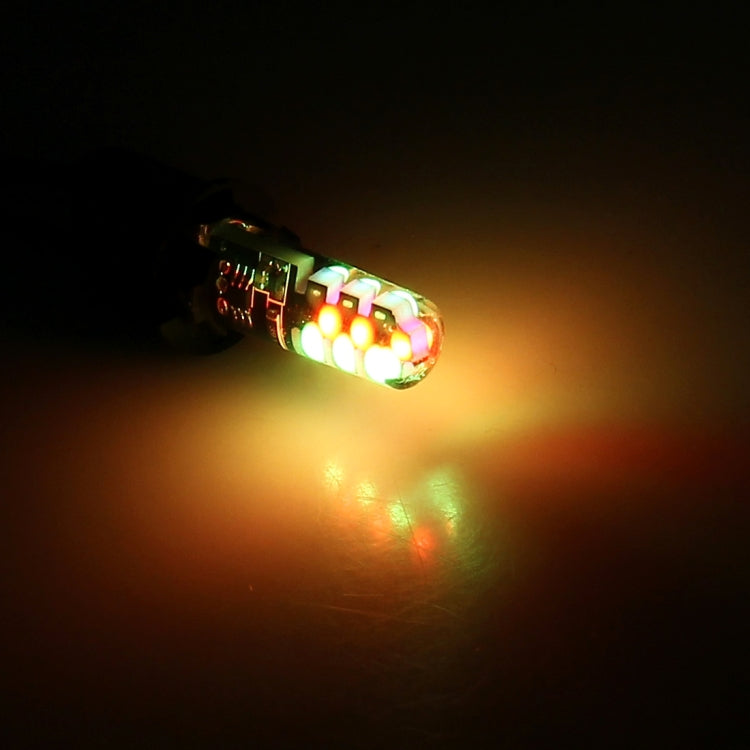 2 PCS W5W 194 T10 Multi Colors COB 12 SMD RGB LED Bulbs with Remote Control Wedge Side Lights License Plate Lamp, DC 12V