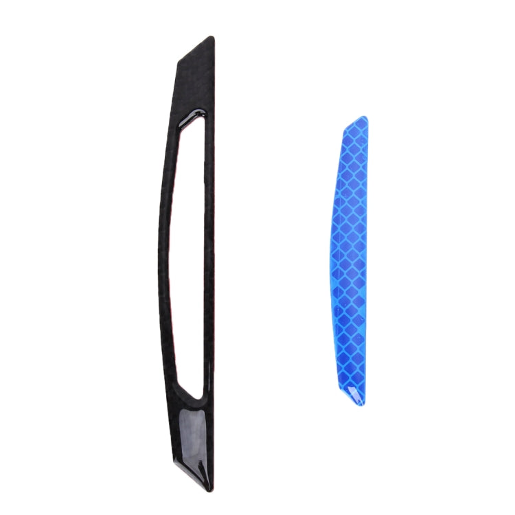 4 PCS Carbon Fiber Car Auto Side Door Edge Guard Protection Trims Reflective Stickers