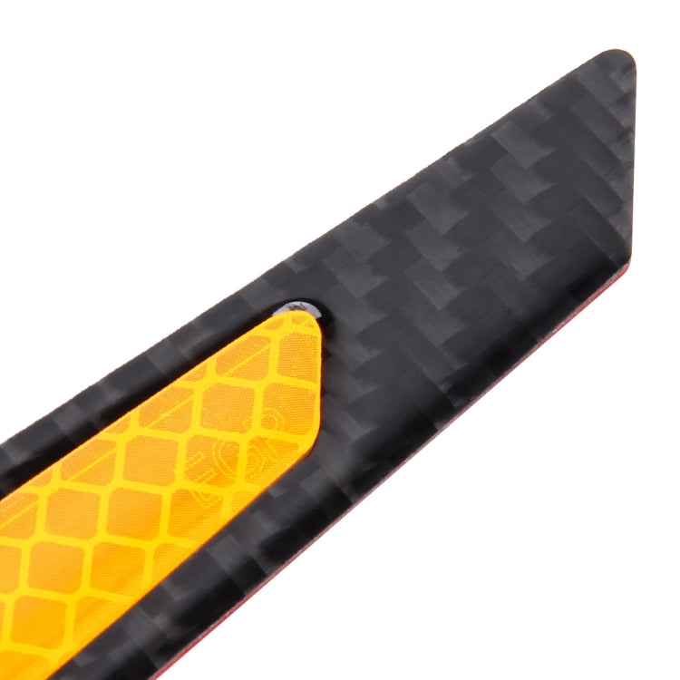 4 PCS Carbon Fiber Car Auto Side Door Edge Guard Protection Trims Reflective Stickers