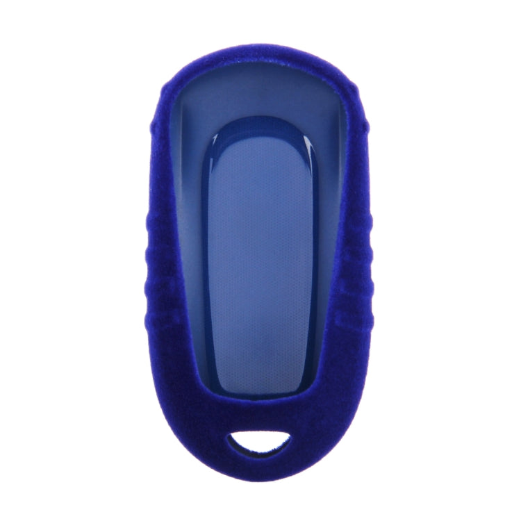 Car Remote Key Holder Flannel TPU Protective Case for Buick 2016-2017 Regal, Angkewei, Angola(Blue)