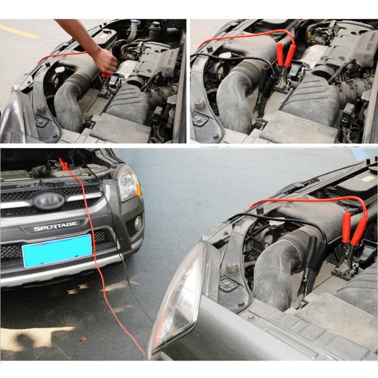 5 in 1 3m×4cm 3 Ton Towing Belt Rope 400AMP Booster Cable Torch Glove Fuse Car Road Emergency Kit