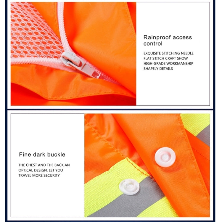 Adult Split Reflective Raincoats Rain Pants Cleaners Waterproof Clothes Labor Insurance Safety Sanitation Suits, Size: XL