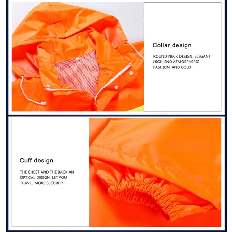 Adult Split Reflective Raincoats Rain Pants Cleaners Waterproof Clothes Labor Insurance Safety Sanitation Suits, Size: XL