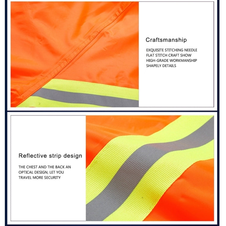 Adult Split Reflective Raincoats Rain Pants Cleaners Waterproof Clothes Labor Insurance Safety Sanitation Suits, Size: 3XL