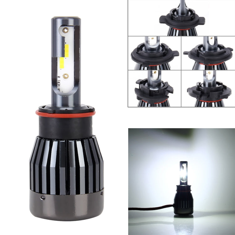 Motorcycle Headlights 30W 6000K 2100LM Bright White LED Bulbs Lamp, DC 9-36V