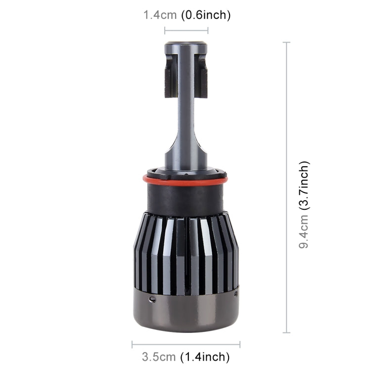 Motorcycle Headlights 30W 6000K 2100LM Bright White LED Bulbs Lamp, DC 9-36V