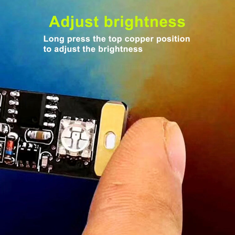 Car Styling USB LED Colorful Acoustic Atmosphere Light Touch Change Color Adjusting Mood Lamp