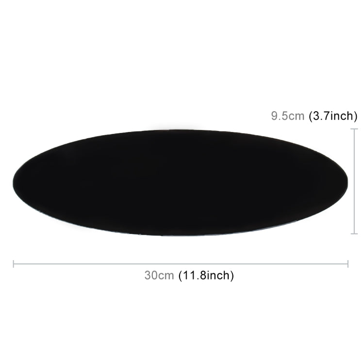 Car Auto Oval Soft Rubber Dashboard Anti-slip Pad Mat for Phone / GPS/ MP4/ MP3, Size: 30*9.5cm