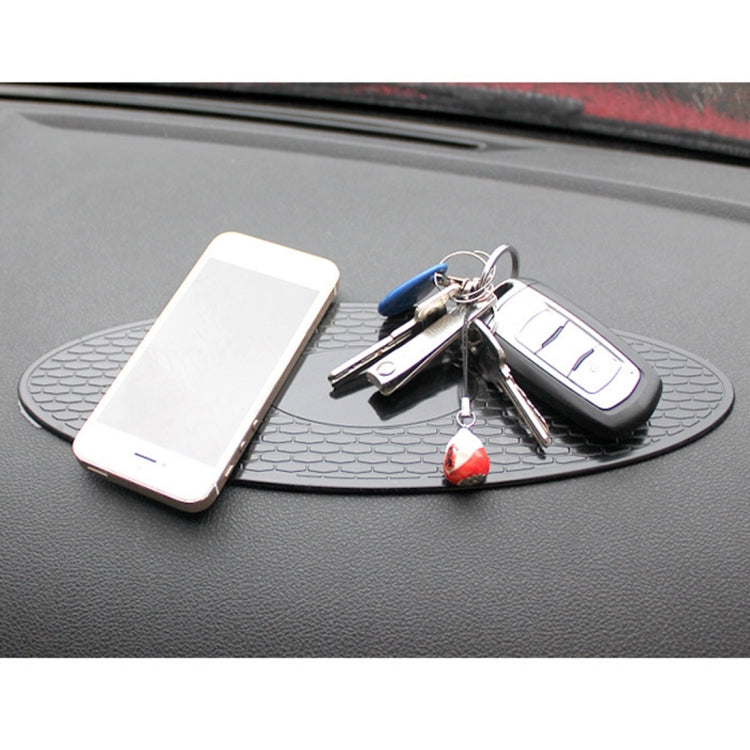 Car Auto Oval Soft Rubber Dashboard Anti-slip Pad Mat for Phone / GPS/ MP4/ MP3, Size: 30*9.5cm