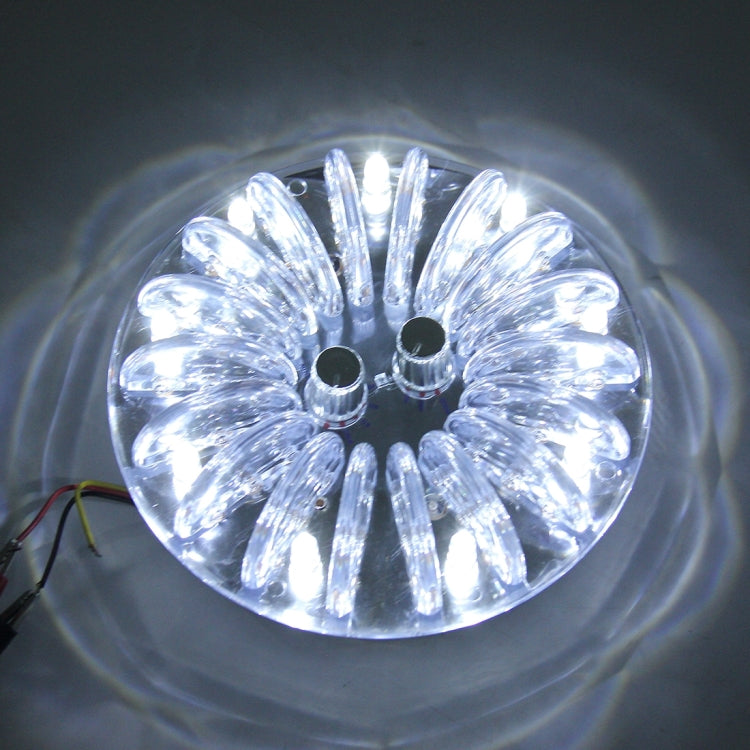 5W 300LM 9LEDs Red Light + Blue Light + White Light + Green Light Adjustable Light Car Dome Light, DC 12V