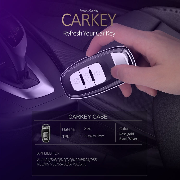 DUX DUCIS Quality TPU Electroplating Tech Applied for Audi A4/5/6/Q5/Q7/Q8/R8/RS4/RS5/RS6/RS7/S5/S6/S7/S8/SQ5 Flip Keyboard Cover