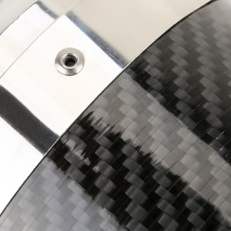 Universal Motorcycle Carbon Fiber Stainless Steel Exhaust Pipe Muffler, Connector Inside Diameter: 4.8cm