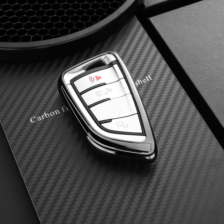 DUX DUCIS Quality TPU Electroplating Tech Applied for BMW Key Sets The New 5 Series 7 Blade Car Keys Package 530 lix5x6x1 Key Shell