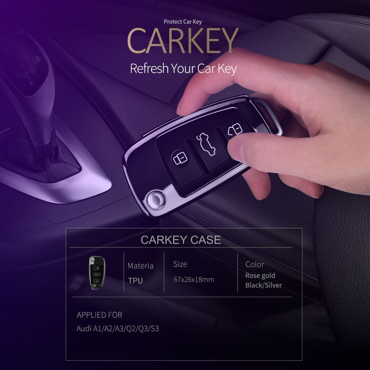 DUX DUCIS Quality TPU Electroplating Tech Applied for Audi A1/A2/A3/Q2/Q3/S3 Flip Keyboard Cover