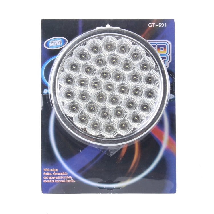 GT-691 5W 300LM 6000K 38LEDs Circle Shape Car Dome Light, DC 12V(White Light)