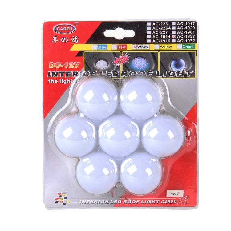 CARFU AC-1937 3W 5500K Interior LED Roof Light, DC 12V(White Light)