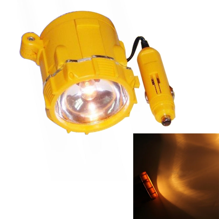 CARFU AC-303 DC 12V 10W High Glass Magnetic Iron Type Work Light (Warm White Light)