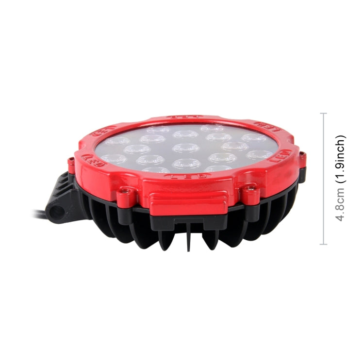 2 PCS 51W 3500LM 6500K White Light