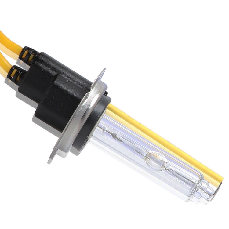 2 PCS H7 55W 2500LM 5500K White Light HID Conversion Kit LED Car Headlight Lamp Fog Light, Yellow Shell, AC 12V