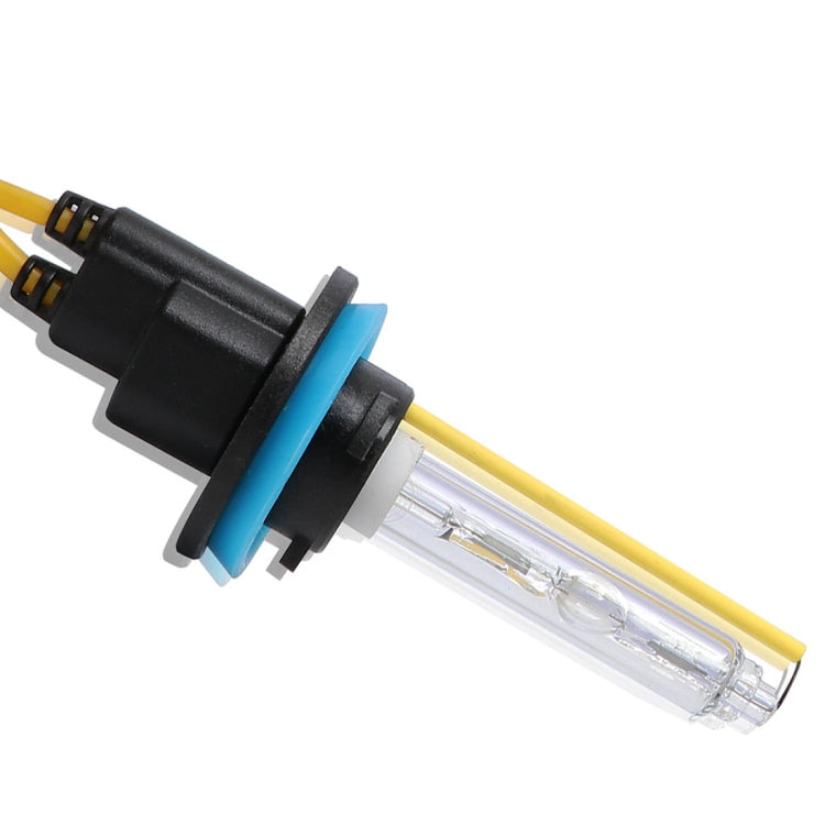 2 PCS H8 H9 H11 55W 2500LM 5500K White Light HID Conversion Kit LED Car Headlight Lamp Fog Light, Yellow Shell, AC 12V