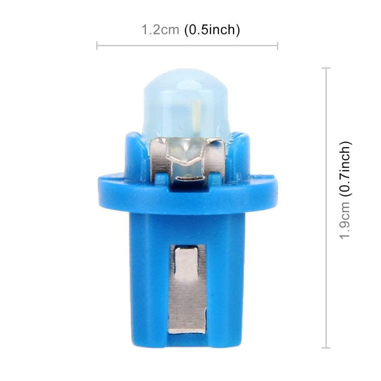 10 PCS 0.4W B8.5 Wedge Instrument Panel COB LED Light Dashboard Gauge Cluster Indicator Lamp Bulb