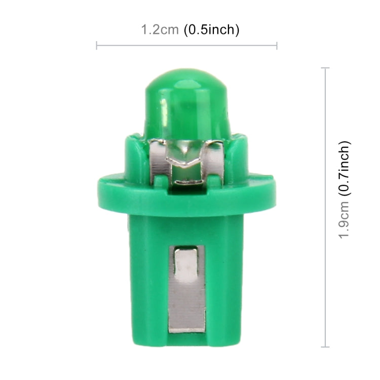 10 PCS 0.4W B8.5 Wedge Instrument Panel COB LED Light Dashboard Gauge Cluster Indicator Lamp Bulb