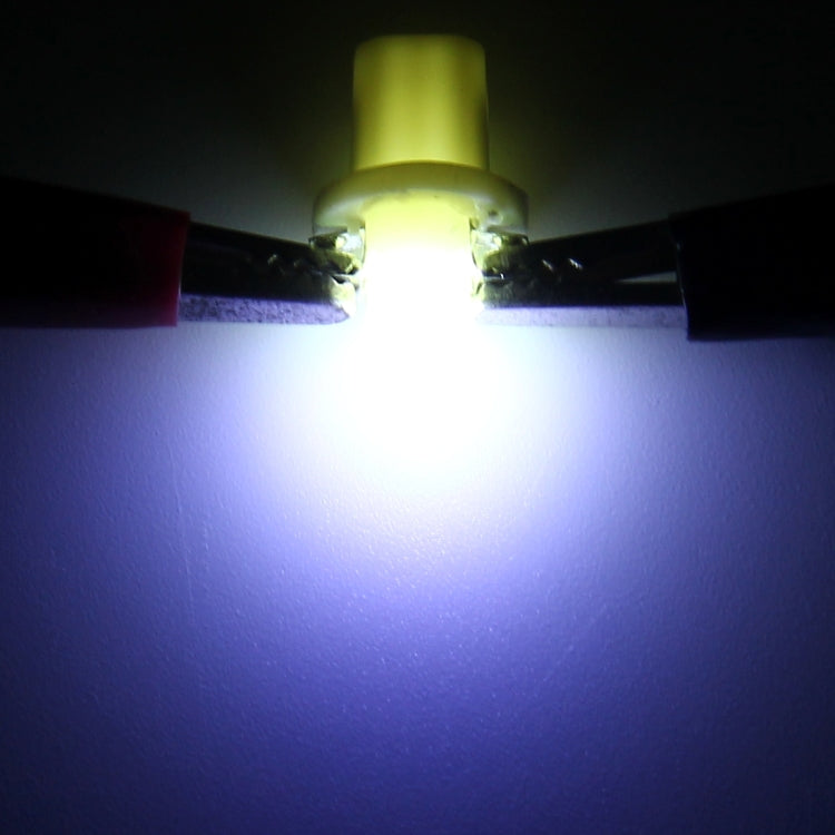 10 PCS 0.4W B8.5 Wedge Instrument Panel COB LED Light Dashboard Gauge Cluster Indicator Lamp Bulb