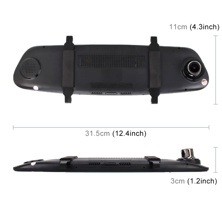 5.0 Mega Pixels 170 Degrees Wide Angle Full HD 1080P Touch Button Video Car DVR, Support TF Card (32GB Max) / Motion Detection