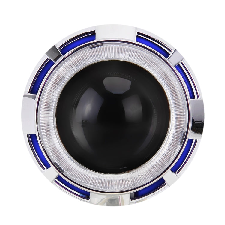 IPHCAR 2.5 inch 12V Bi-Xenon Projector Lens Headlight with Exquisite Angle Eyes Decoration for Right Driving