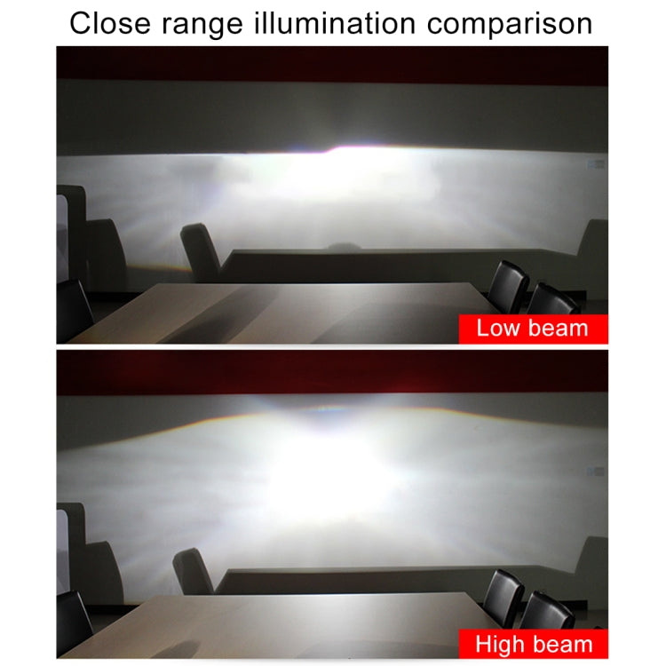 IPHCAR H1 2.5 inch 12V Bi-Xenon Projector Lens Headlight with Exquisite Angle Eyes Decoration for Left Driving (White Light)