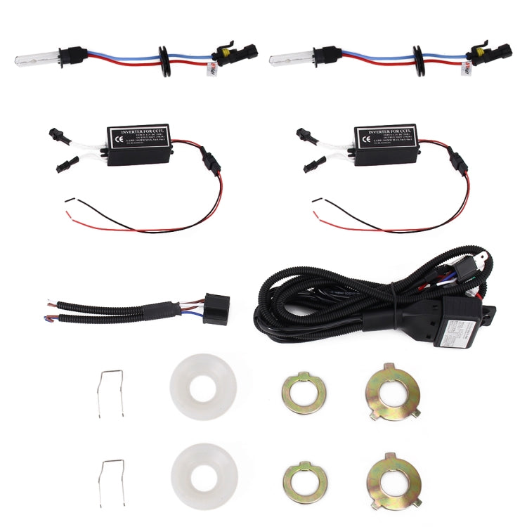 IPHCAR G262 H1 3.0 inch 12V Bi-Xenon Projector Lens Headlight with Exquisite Angle Eyes Decoration for Left Driving