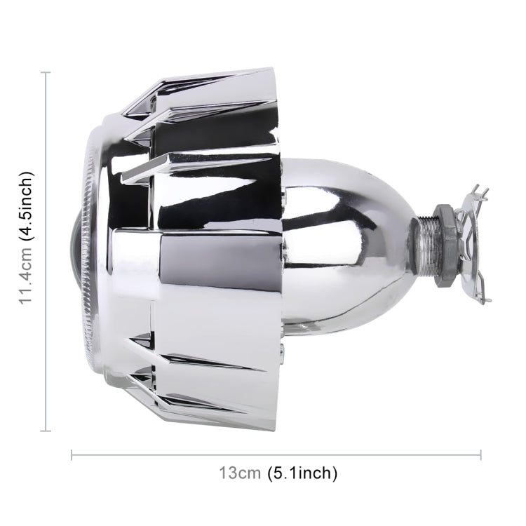 IPHCAR G262 H1 3.0 inch 12V Bi-Xenon Projector Lens Headlight with Exquisite Angle Eyes Decoration for Left Driving