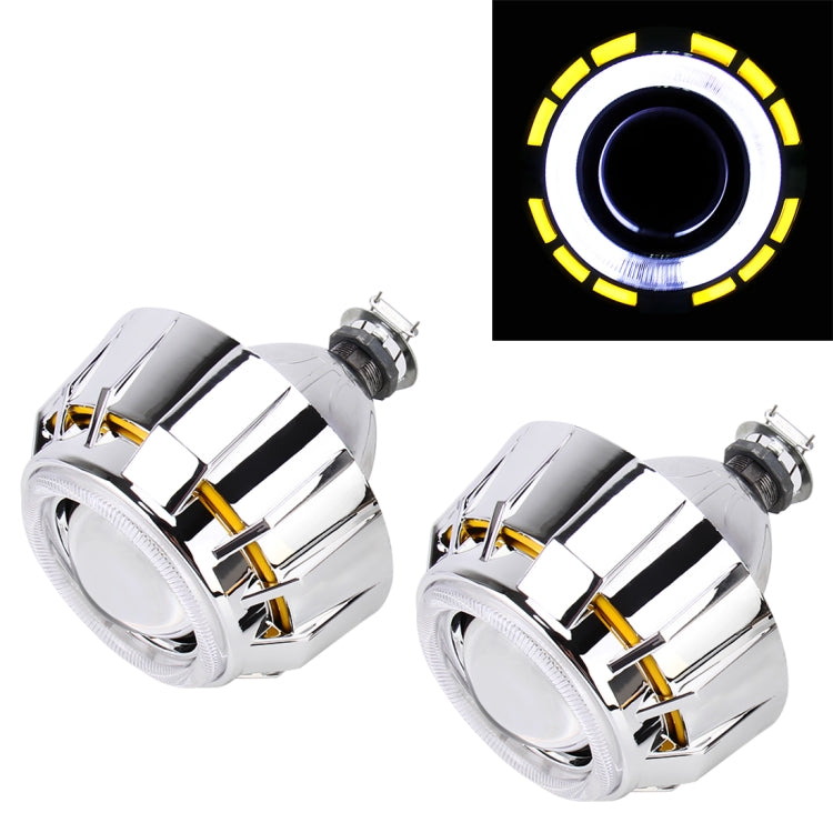 IPHCAR G262 H1 3.0 inch 12V Bi-Xenon Projector Lens Headlight with Exquisite Angle Eyes Decoration for Left Driving