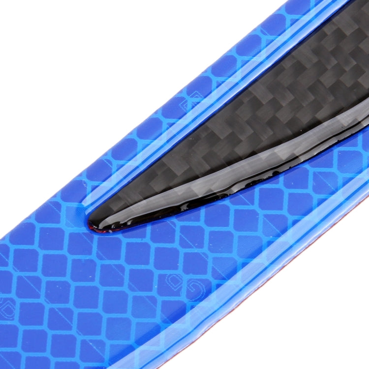 2 PCS Carbon Fiber Car-Styling Rear Bumper Decorative Strip, External Reflection + Inner Carbon Fiber